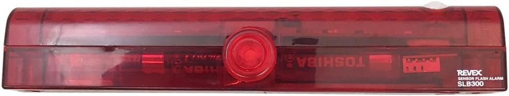 電池式 警告灯 + 音 リーベックス(Revex) LED センサー ライト 電池式 防雨型人感センサー 防犯 赤いLED アラー_画像1
