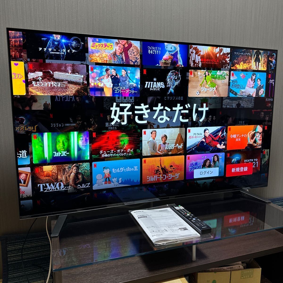 【超美品】SONY BRAVIA 55v型4K有機EL 2021年式モデル/YouTube、Netflix、AmazonプライムTELASA FOD等 ネット動画対応 の画像4