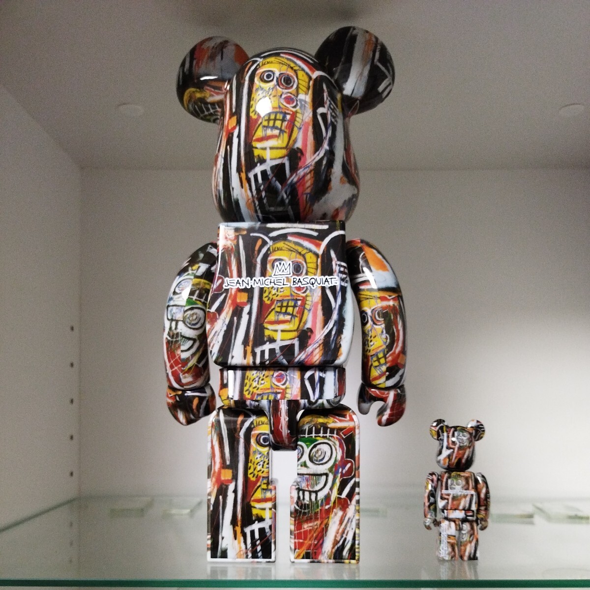 MEDICOM TOY BE@RBRICK [JEAN-MICHL BASQUIAT#11]400%＆100% ジャン=ミシェル・バスキア_画像2