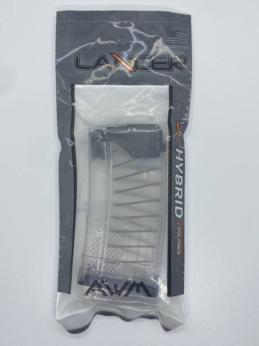 【実物・新品・送料込み】LANCER SYSTEMS L5AWM ADVANCED WARFIGHTER MAGAZINE 20 ROUND Translucent Clear トランスルーセントクリア_画像3