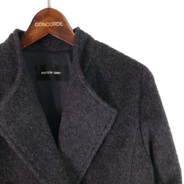 MAYSON GREY Mayson Grey осень-зима [ шерсть * альпака ] пальто Sz.1 женский серый E4T00335_2#N