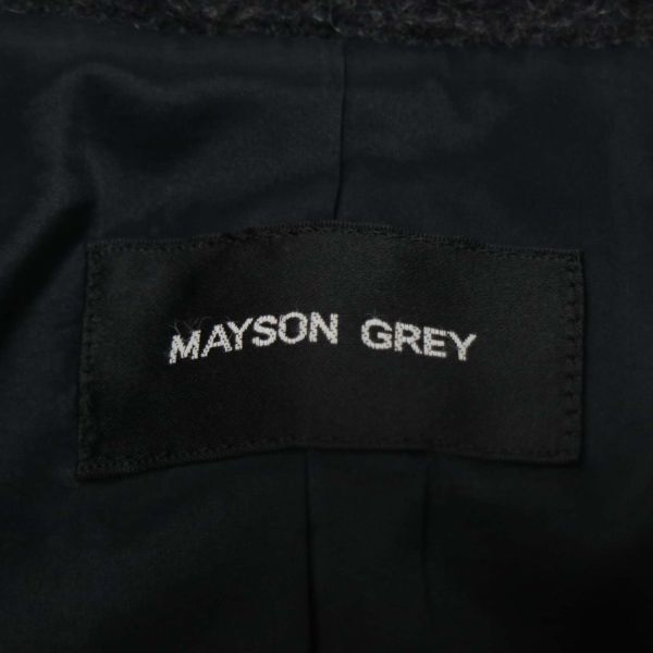 MAYSON GREY Mayson Grey осень-зима [ шерсть * альпака ] пальто Sz.1 женский серый E4T00335_2#N