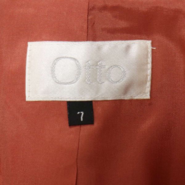 Otto オットー 秋冬 【花柄 フラワー 総柄】 1B テーラード ジャケット Sz.7　レディース　E4T00443_2#N_画像5