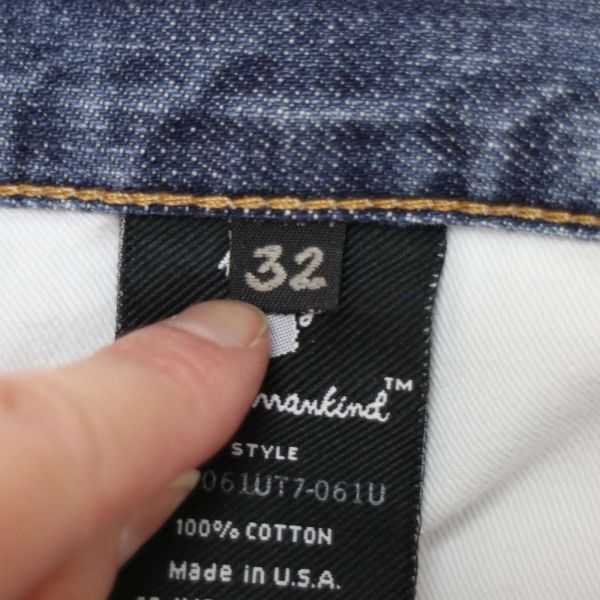  американский производства * SEVEN FOR ALL MANKIND Seven For All Mankind через год USED обработка * Denim брюки джинсы Sz.32 мужской E4B00119_3#R