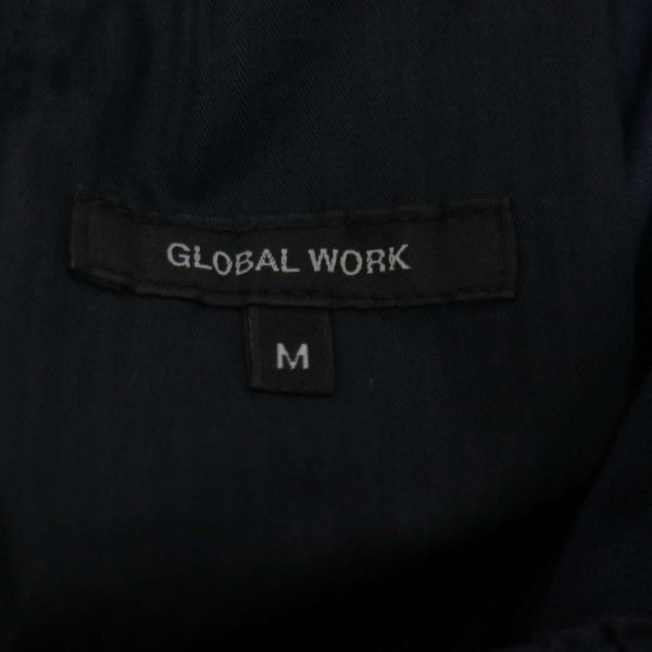 【新品 未使用】 GLOBAL WORK グローバルワーク 春夏 リラックス イージー テーパード エアー パンツ Sz.M メンズ ネイビー E4B00158_3#Pの画像7