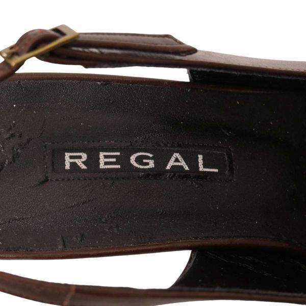 REGAL リーガル 春夏 レザー★ ポインテッドトゥ ストラップ サンダル 靴 Sz.22.5cm　レディース　E4G00082_3#S_画像7