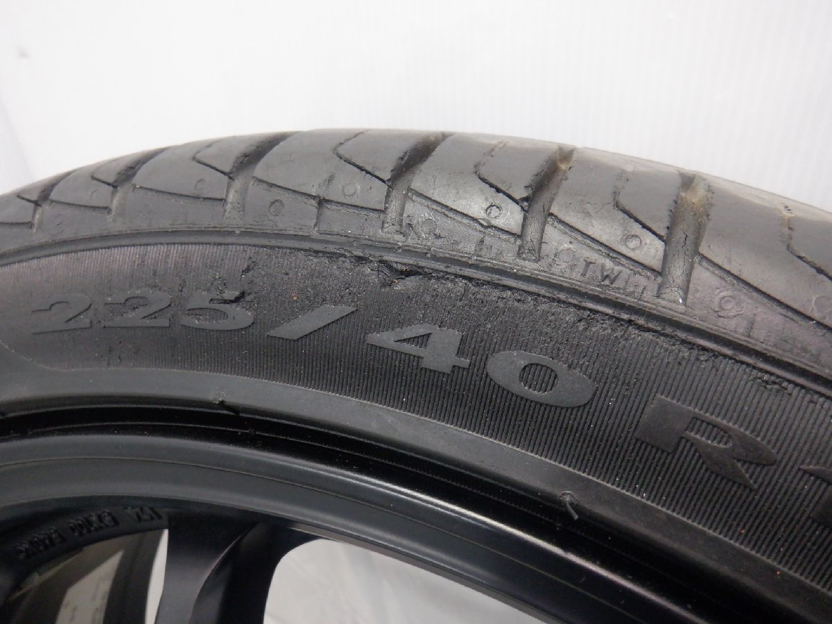 5H 100 7.5J +47 18インチ 社外品 WORK ワーク EMOTION エモーション 11R アルミホイール タイヤ 225/40R18 4本『タイヤ4本は要交換』_画像10