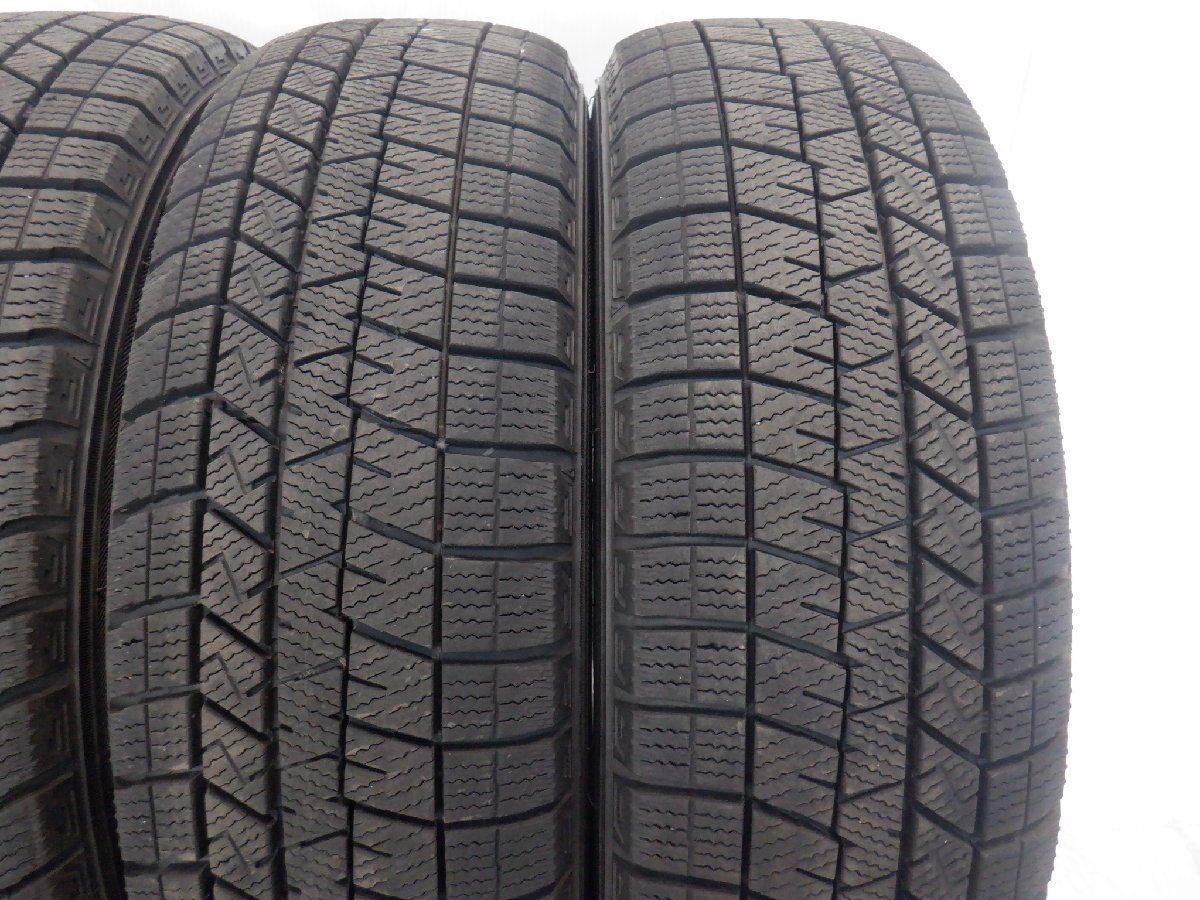 ☆20年製 山あり☆ 4H 100 4.5J +43 14インチ 社外品 アルミホイール 冬用 スタッドレス タイヤ 165/65R14 DUNLOP 4本_画像9