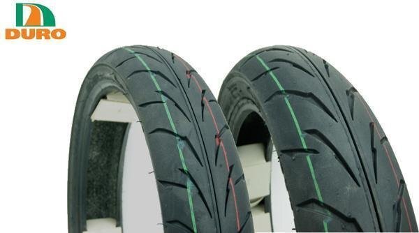 ダンロップOEM バリオス2 CB400SF CBR250R VTR250 インパルス MT-03 MT-25 YZF-R25 YZF-R3用 110/70-17 140/70-17 タイヤ 前後セット DURO_画像1