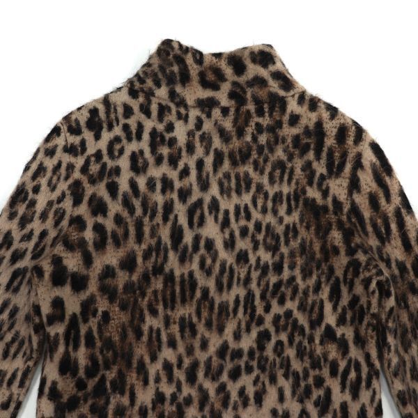 Salvatore Ferragamomoheya. Leopard shaggy knitted tops sweater L Salvatore Ferragamo 2301035