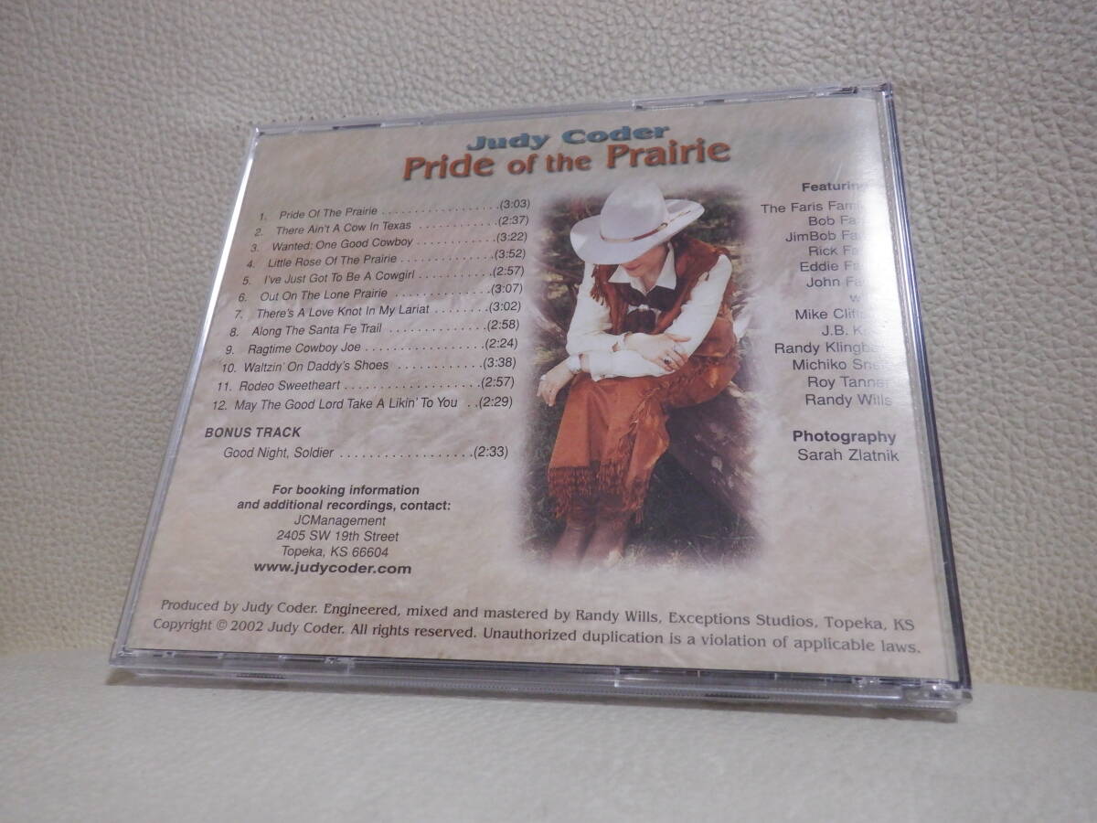 [CD] JUDY CODER / PRIDE OF THE PRAIRIE_画像2