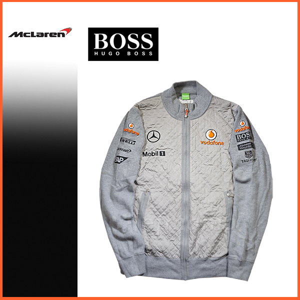 【非売品】マクラーレン・メルセデス F1 支給品 フルロゴ仕様 ウールニット・ジャケット M HUGO BOSS★日本GP_画像1