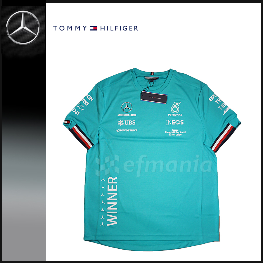 【非売品】2021 メルセデスAMG F1 支給品 優勝記念 ウィナーTシャツ M トミーヒルフィガー 新品★ルイス・ハミルトン 日本GP_画像1