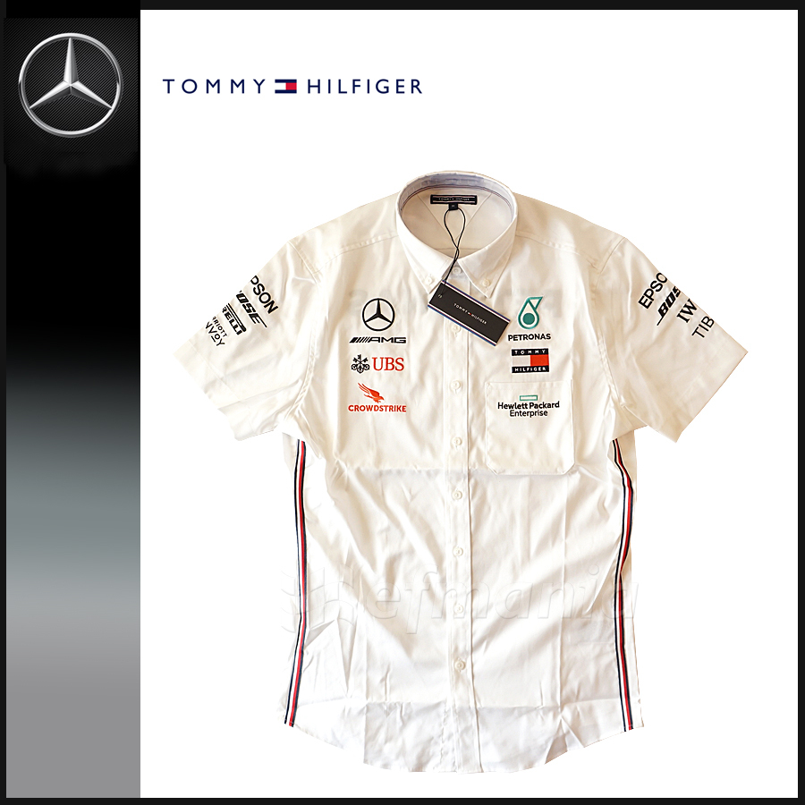 【非売品】メルセデスAMG F1 支給品 ピットシャツ トミーヒルフィガー XL 新品★日本GP 2020