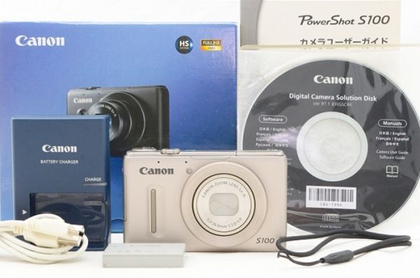 ☆良品☆ キャノン パワーショット Canon PowerShot S100 元箱 付属品 ♯24032505Aの画像1