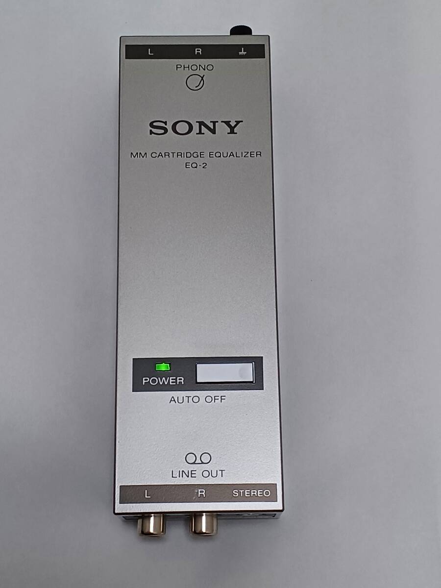 EQ-2 電池式 ソニー フォノイコライザー アンプ 取説元箱 SONY Audio Cartridge Battery Phono Equalizer RCA金メッキケーブル RIAA MM MC の画像2