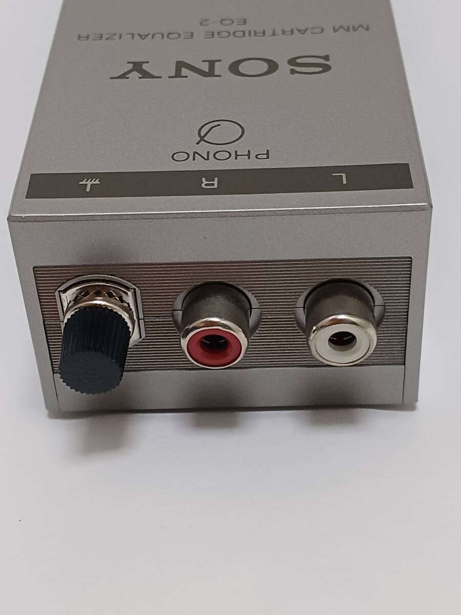 EQ-2 電池式 ソニー フォノイコライザー アンプ 取説元箱 SONY Audio Cartridge Battery Phono Equalizer RCA金メッキケーブル RIAA MM MC の画像8