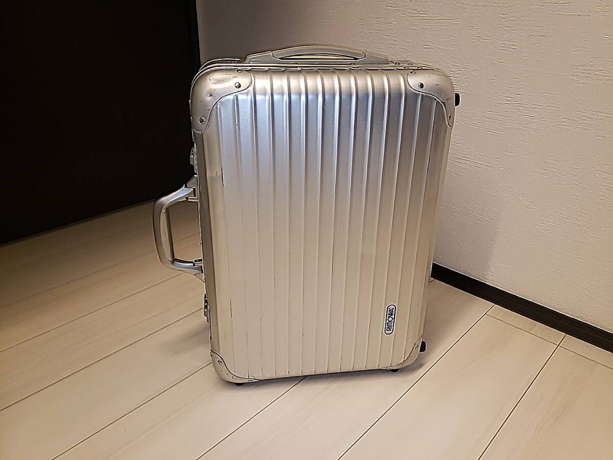 リモワ RIMOWA トパーズ 青ロゴ 2輪スーツケース 廃盤モデル 機内 