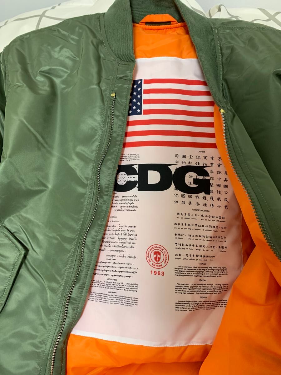 未使用 CDG ALPHA 変形 MA-1 コムデギャルソン XL 貴重サイズ 未使用 CDG ALPHA 変形 MA-1 コムデギャルソン XL 貴重サイズ
