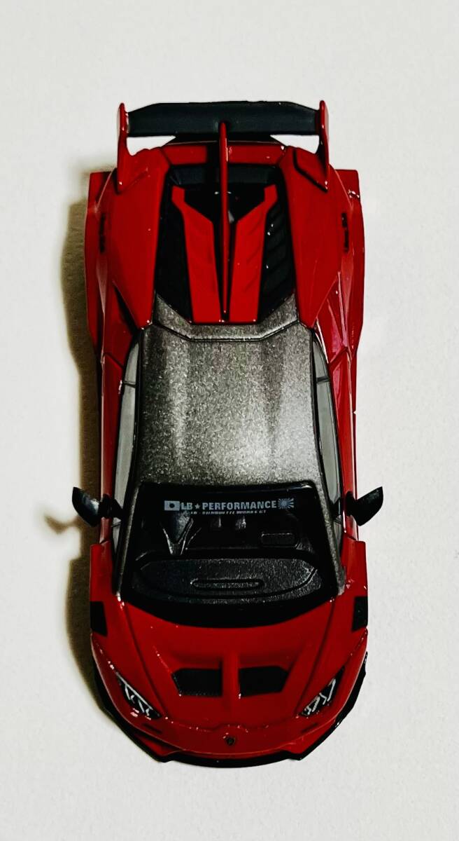 ★激レア品 1円スタート！MINI GT 1/64 LB★WORKS Lamborghini Huracan GT -Rosso Mars 赤_画像4