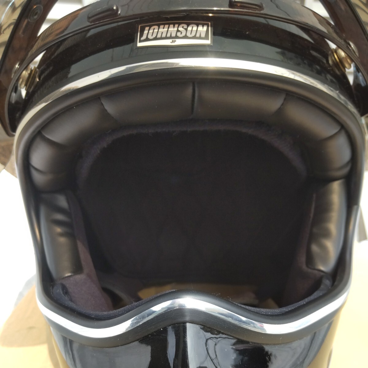 JOHNSON ヘルメット ブラック MAD MAX バトルストリート　国産　外車　旧車　サブ　メイン　イベント　ディスプレイ　使用可能。　　　_画像4