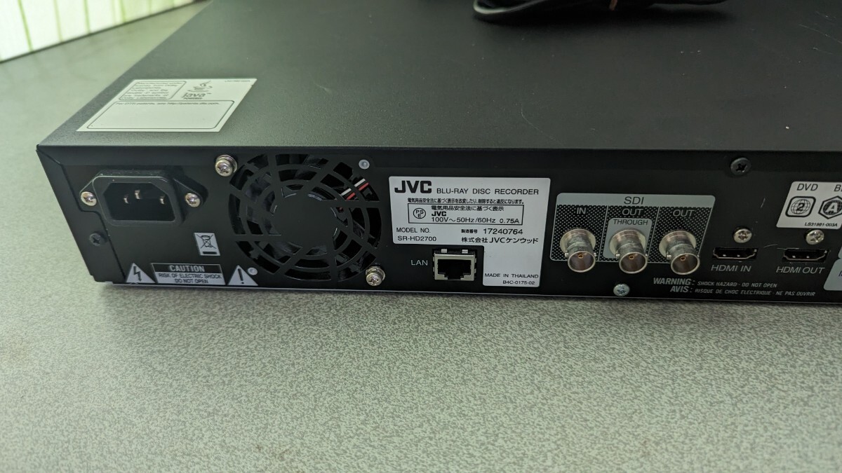 JVCケンウッド 業務用BDレコーダー SR-HD2700 現状動作品_画像8