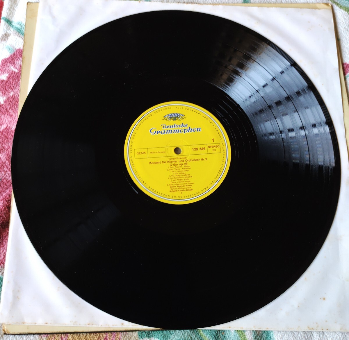 独LP M・Argerich & C・Abbado // PROKOFIEFF ・RAVEL 1967年頃発売 _画像4