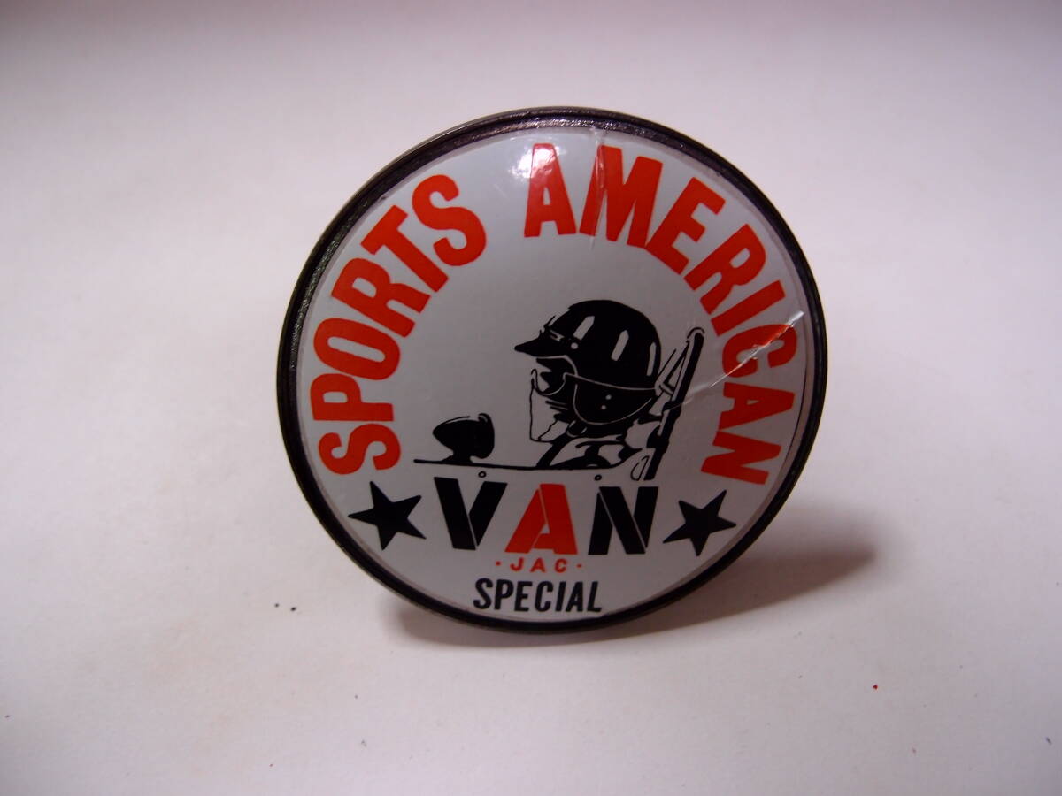  car badge VAN SPORTS AMERICAN