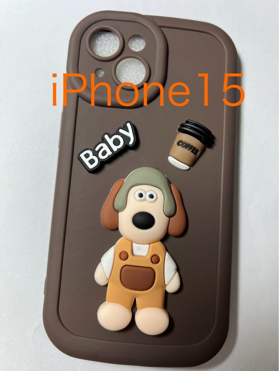 即購入可能 iPhone15  スマホケース グルミット 犬 ソフトケース