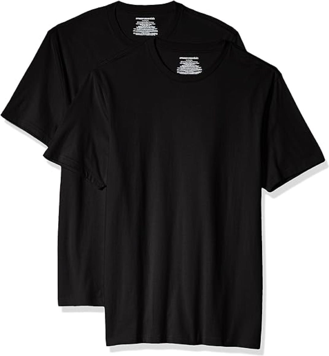 [Amazon Essentials] 2枚組 Tシャツ クルーネック スリムフィット 半袖 メンズ カジュアル コットン