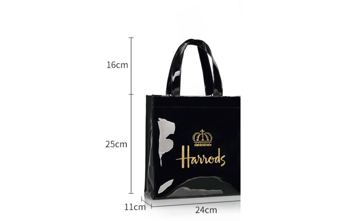 海外製品★アウトレット品★送料無料★即決新品★Harrods London★イギリス・英国★ハロッズ柄ミニトートバッグ★デパート柄_画像2