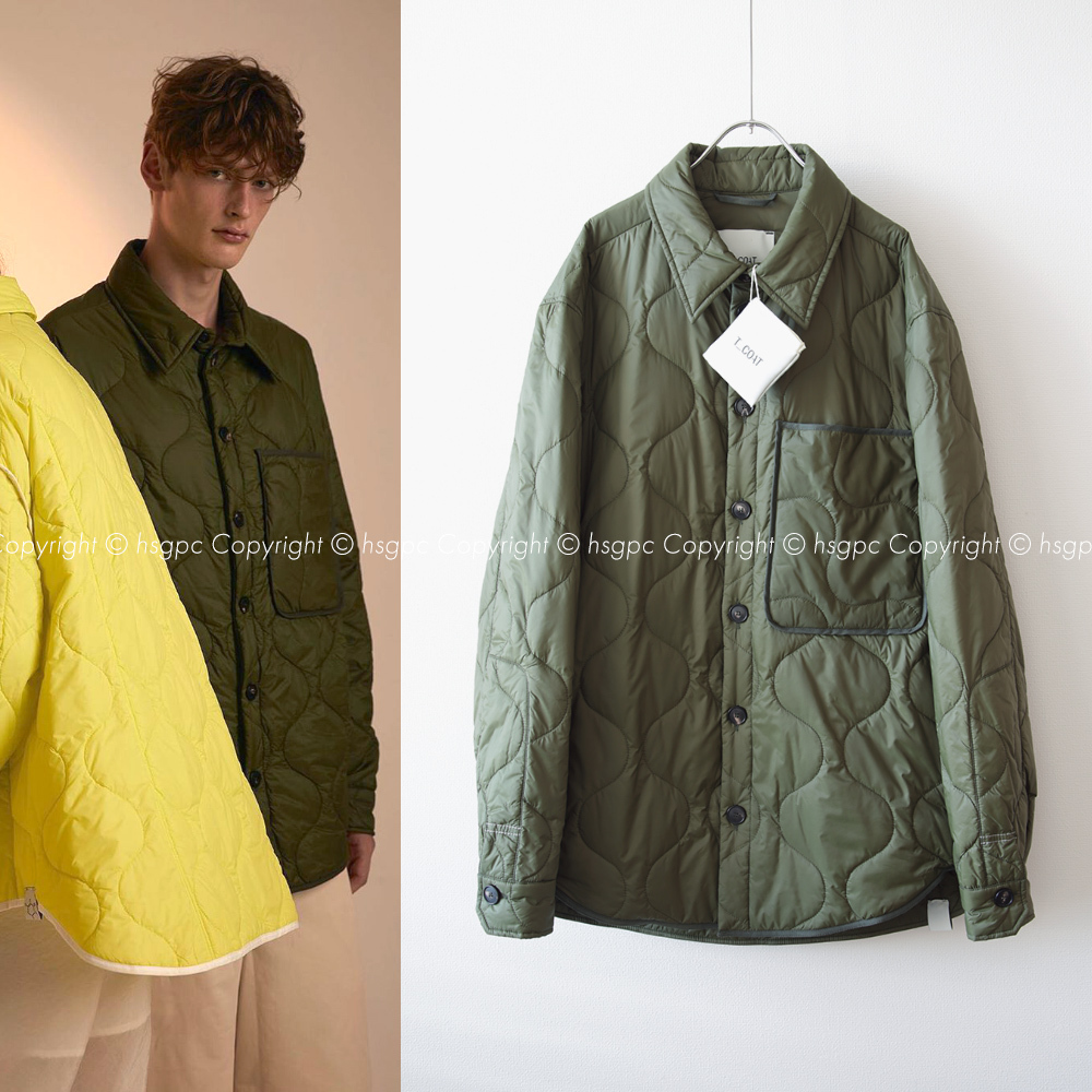 定価5 8万】新品 T_COAT キルティング オーバーサイズ シャツ 定価5 8万】新品 T_COAT キルティング オーバーサイズ シャツ
