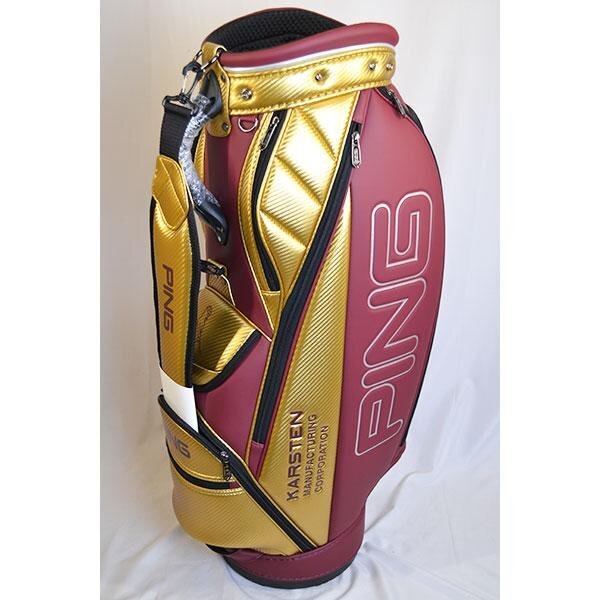 ZS【アウトレット品】PING ピン CB-U2303 GOLD/MAROON PU SPORTS 36915 PUスポーツ キャディバッグ