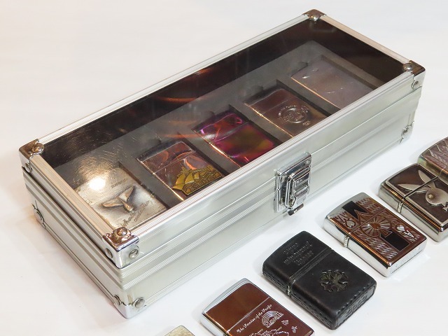 ★11個セット！ Zippo/ジッポ ジッポ専用アルミBOX付 中古品 ①★_画像10