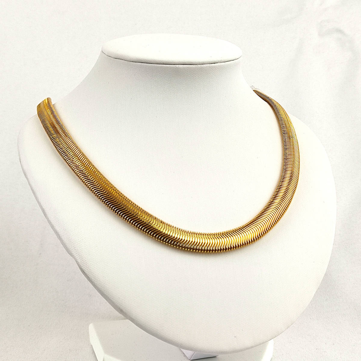 真贋不明 メンズ レディース Necklace 18K Gold Plated k18 金ネックレス 60cm スネークチェーン　340_画像3