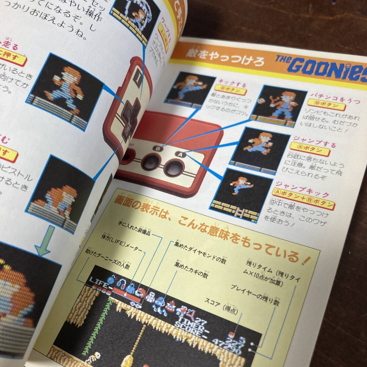 ネコポス230円 当時物 グーニーズ ファミコン 攻略本 コナミ レトロゲーム レゲー FAMICON レトロ 攻略 ファミマガ 本 雑誌の画像3