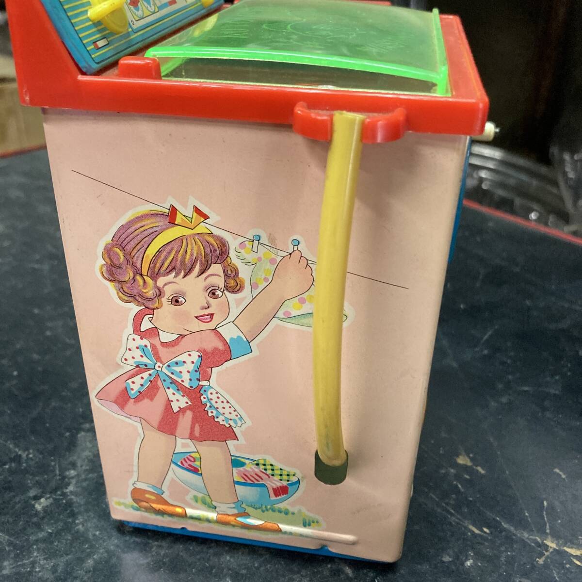 昭和 レトロ ブリキ おもちゃ 洗濯機 昭和 キッチン 子供 玩具の画像8