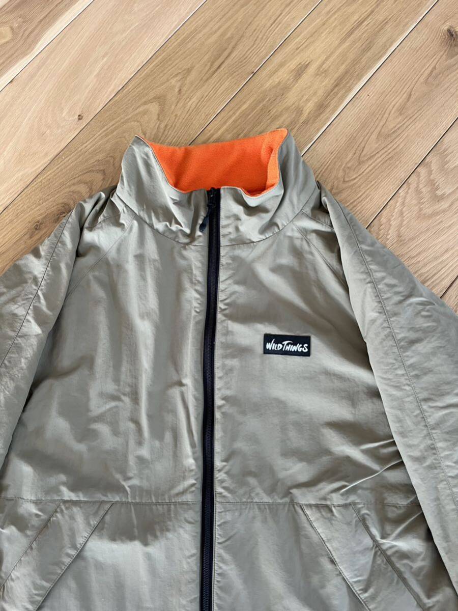 WILDTHINGS Wild Things nylon fleece jacket beige orange M