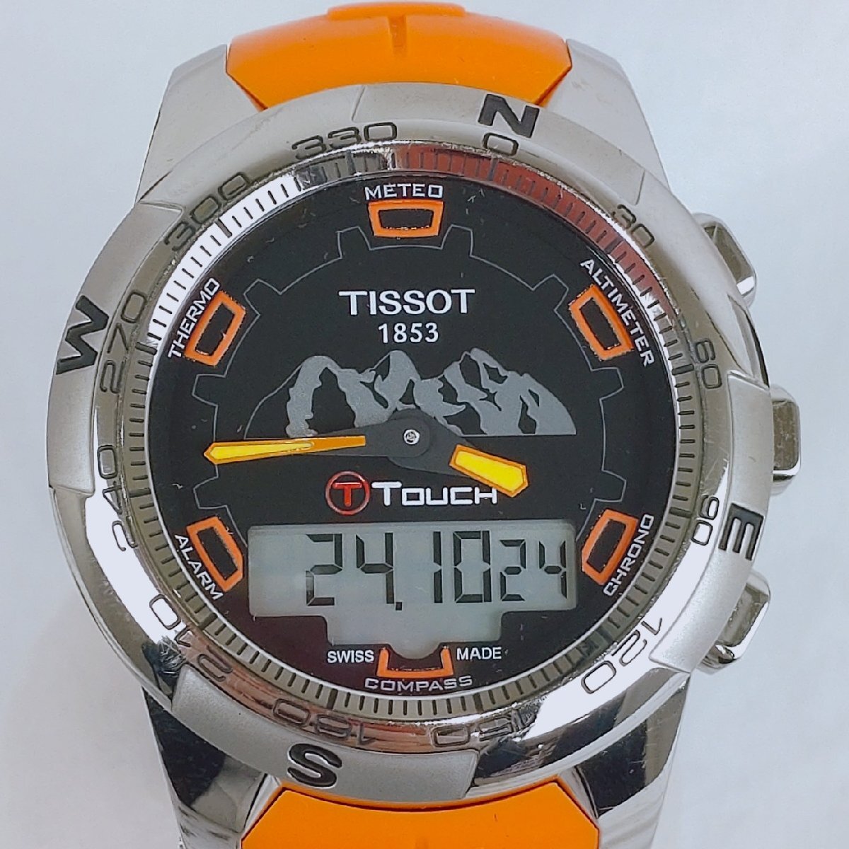 [稼働品] TISSOT　TーTOUCHⅡ　TO47.420.47.051.11　ユングフラウ鉄道敷100年記念モデル　クオーツ　ラバーベルト　ティソ　ティータッチ_画像1