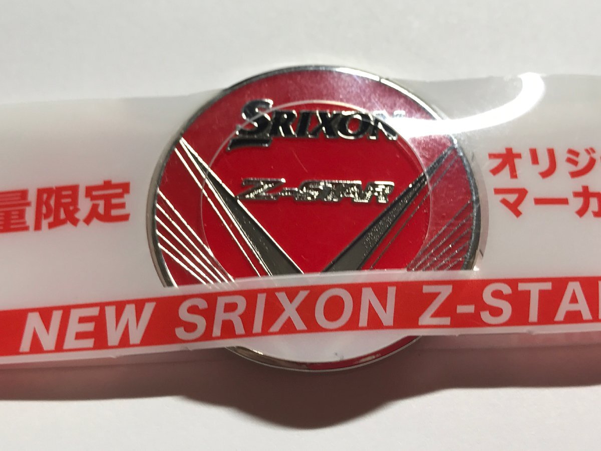 【T】新品未使用 スリクソン SRIXON ゴルフボールマーカー ノベルティ ゴルフアクセサリー レッドカラー Z-STARの画像2