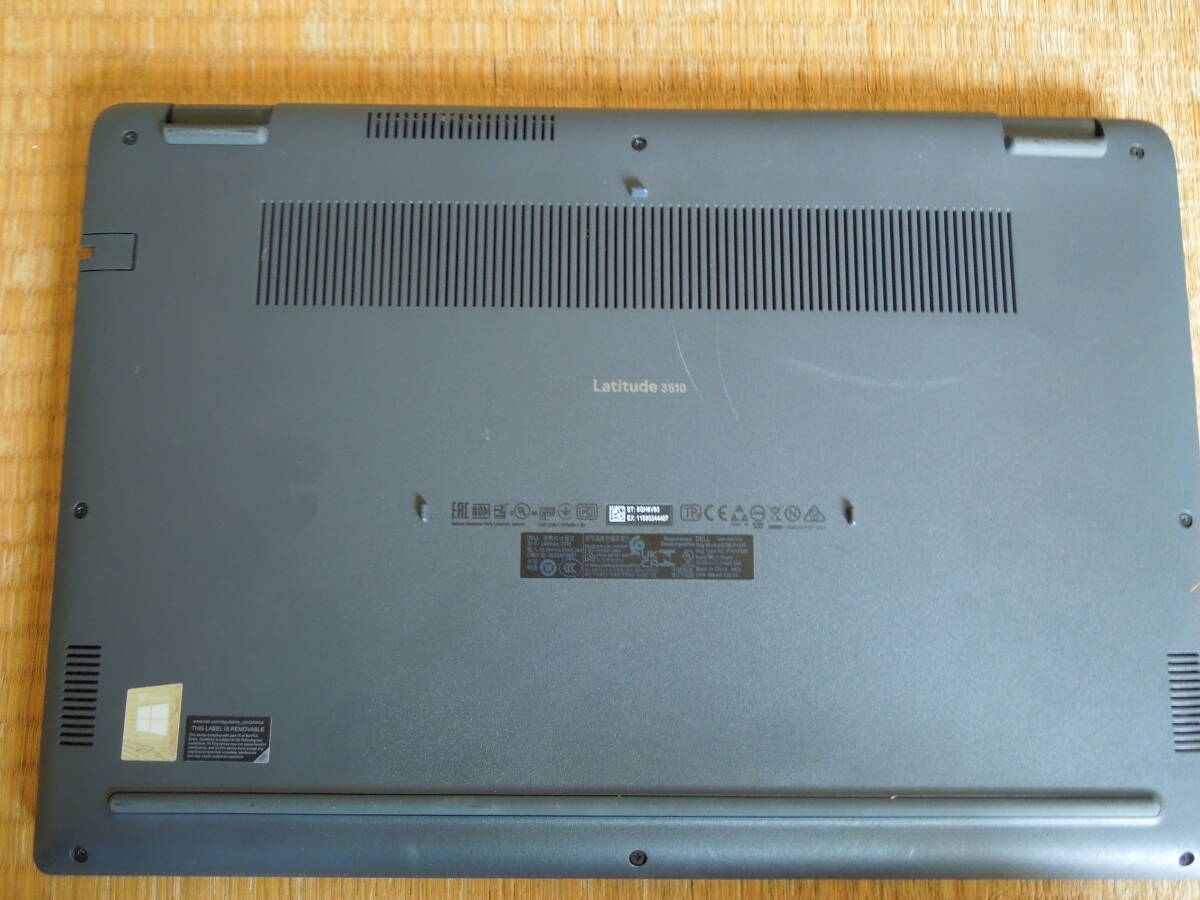 動作品、訳あり、ジャンク扱い、デル DELL Latitude 3510 Core i7 10510U◆メモリ8GB◆超高速 M.2KIOXIA SSD256GB◆_画像9