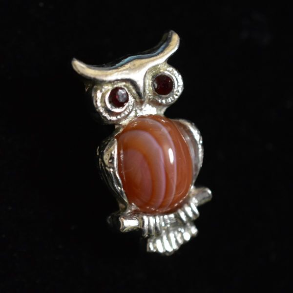  Vintage sardonyx red .... ..../.. stick pin catch attaching genuine article guarantee 