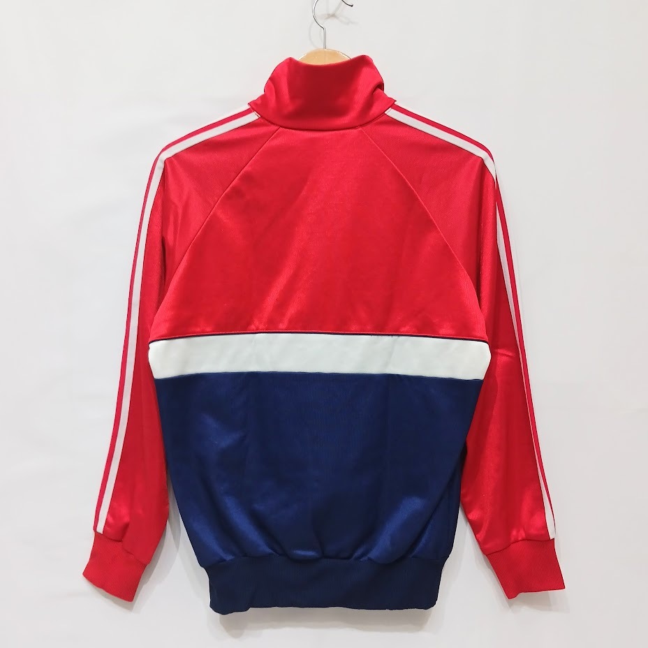 80s〜90s ヴィンテージ 古着 OLD adidas アディダス トラックジャケット ジャージ 西ドイツ製 レッド WEST GERMANY M_画像2