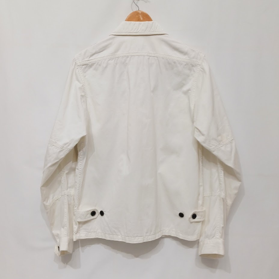 DRIES VAN NOTEN Dries Van Noten white jacket military shirt jacket S