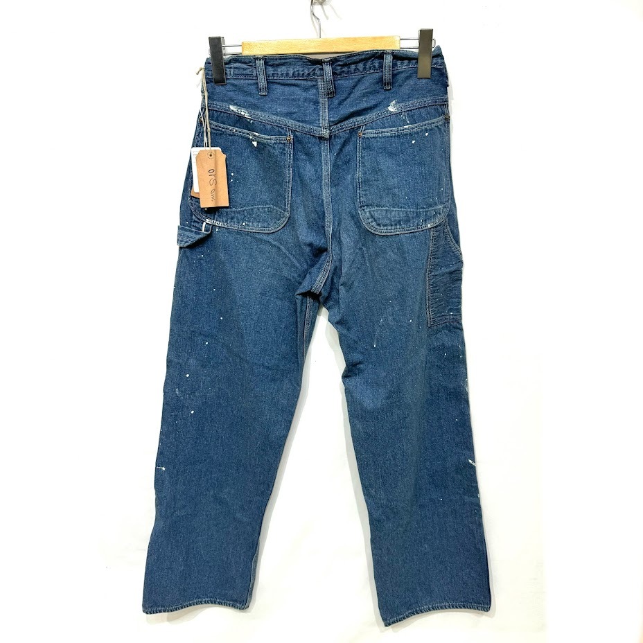 未使用品 orslow オアスロウ PAINTER PANTS DENIM USED with PAINT ペインターパンツ FREAKS STORE フリークスストア 別注品の画像2