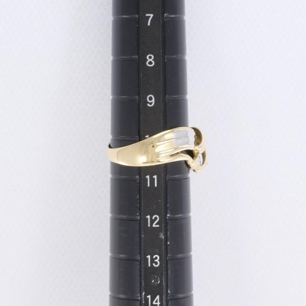 エステール PT900 K18YG リング 指輪 10号 ダイヤ 総重量約4.2g 中古 美品 送料無料☆0315_画像5