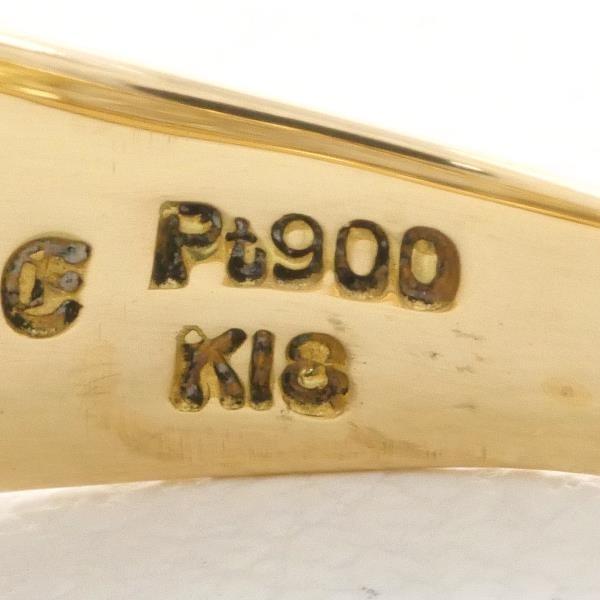 エステール PT900 K18YG リング 指輪 10号 ダイヤ 総重量約4.2g 中古 美品 送料無料☆0315_画像6