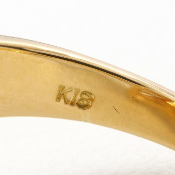 K18YG リング 指輪 15号 合成サファイア 総重量約11.5g 中古 美品 送料無料☆0315_画像6