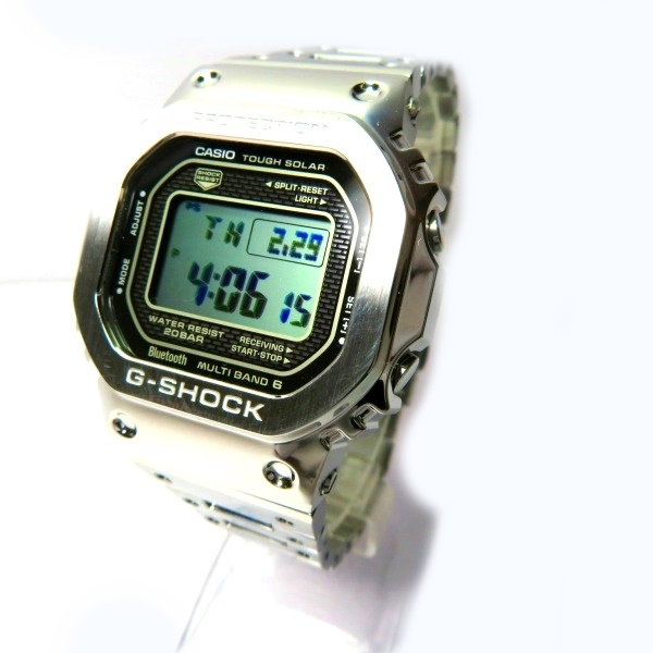 カシオ フルメタル スマートフォンリンク GMW-B5000D-1JF ソーラー 時計 腕時計 メンズ 美品☆0101_画像2