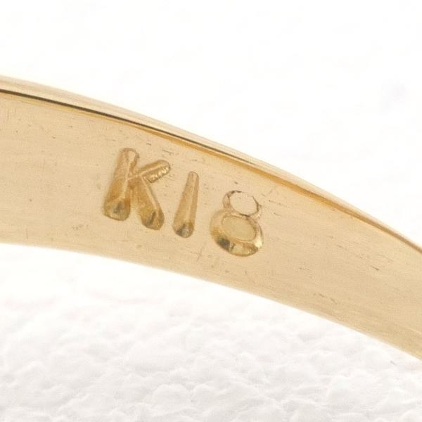 K18YG リング 指輪 10.5号 ダイヤ 0.08 総重量約2.9g 中古 美品 送料無料☆0315_画像6